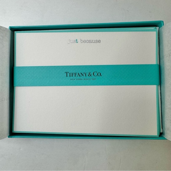 Rare NWT TIFFANY & CO. “Tiffany T” Assorted Note Cards Set of 10 New In Box - Picture 1 of 12
